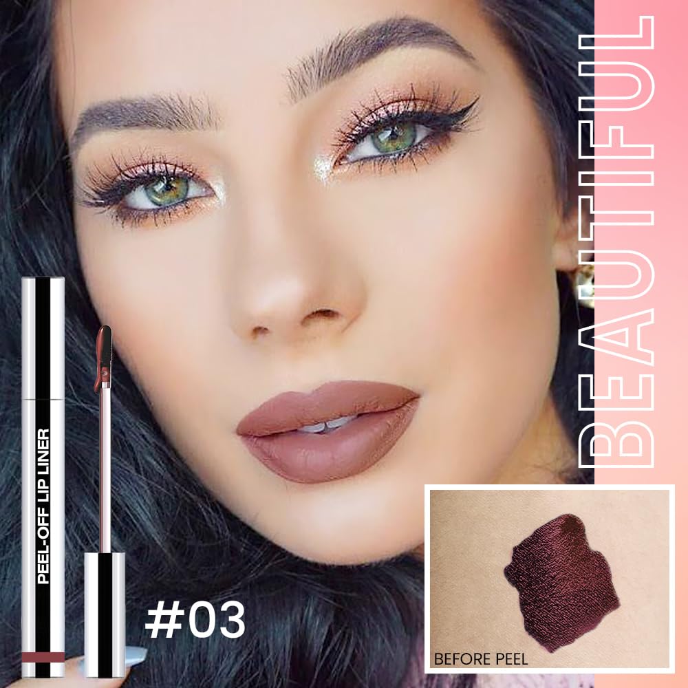 Peel off lip liner