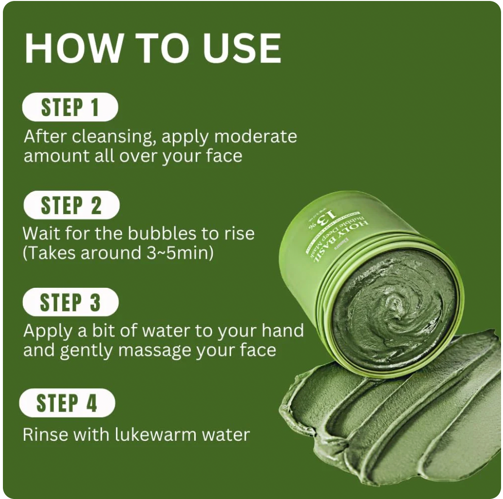Basil Deep Bubble Mask