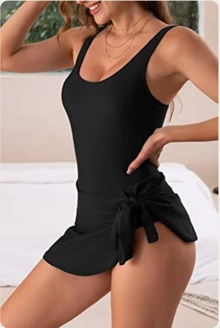 Tummy control swimdress
