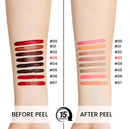 Peel off lip liner