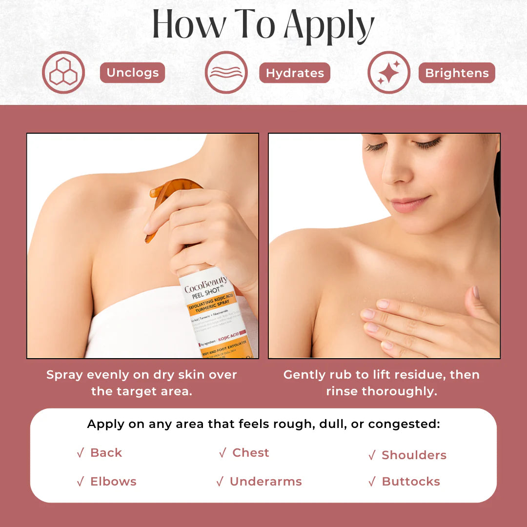 Peel Shot - Kojic + Turmeric Body Peel Spray