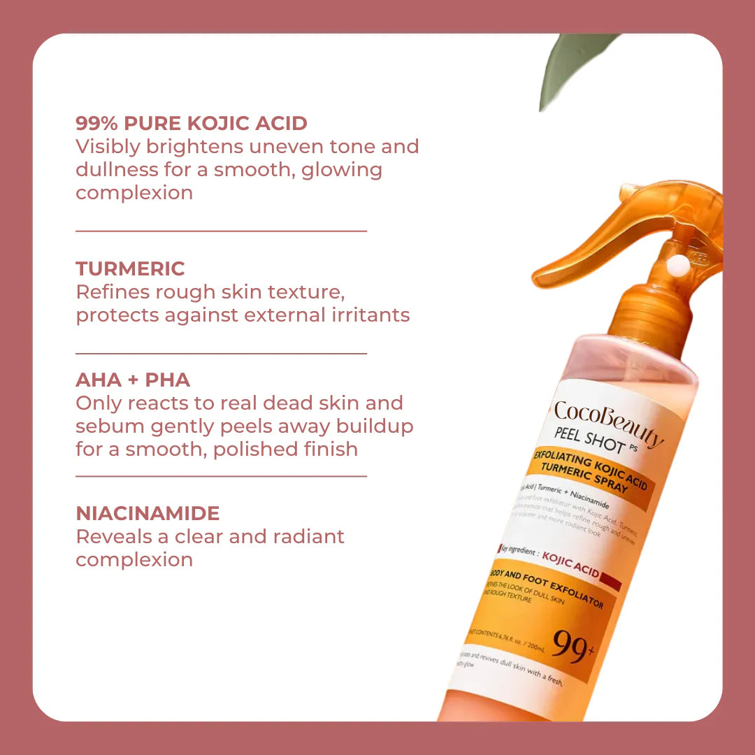 Peel Shot - Kojic + Turmeric Body Peel Spray